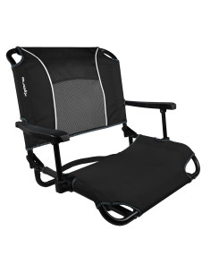 Asiento de Estadio Kijaro Dual Lock con Brazos - Vik Negro