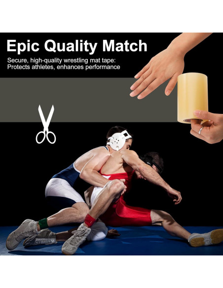 Cinta para Tapete de Lucha Joisonwoo 10 Paquetes 10.16 cm x 20.12 m