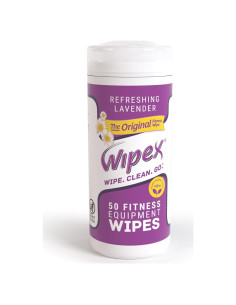Toallitas Wipex para Equipos de Fitness - 50 Unidades Lavanda
