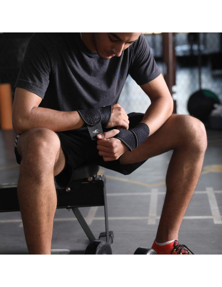 Correa de Compresión para Muñeca HiRui - Soporte Ajustable Negro
