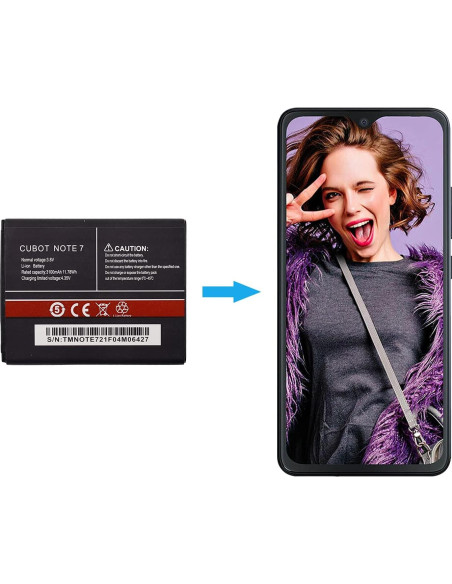 Batería Duotipa 3100mAh Compatible CUBOT Note 7 + Herramientas