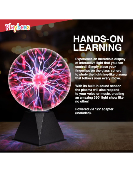 Bola de Plasma Playbees 17,78 cm Rojo Interactiva