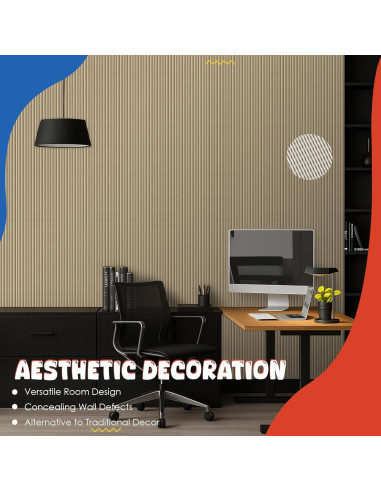 Paquete de 10 Paneles Acústicos Camello 120x60 cm Aislantes