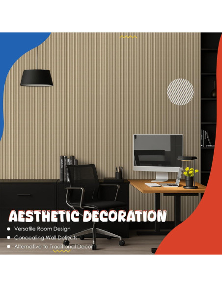 Paquete de 10 Paneles Acústicos Camello 120x60 cm Aislantes