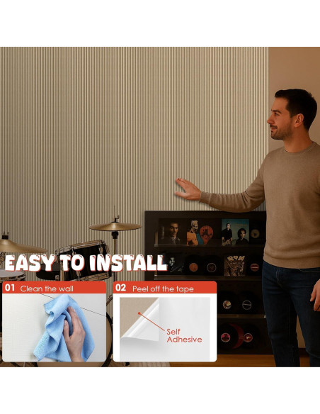 Paquete de 10 Paneles Acústicos Camello 120x60 cm Aislantes