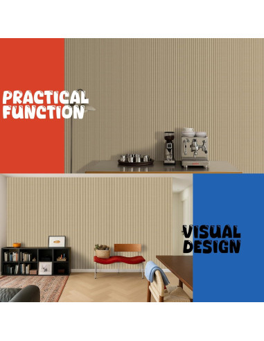 Paquete de 10 Paneles Acústicos Camello 120x60 cm Aislantes