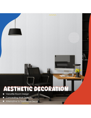 Paquete de 5 Paneles Acústicos EVENRISING 120x60 cm Aislantes