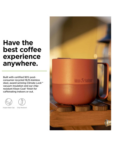 Taza Aislada Klean Kanteen Rise 414 ml Acero Inoxidable Esmalte Otoñal