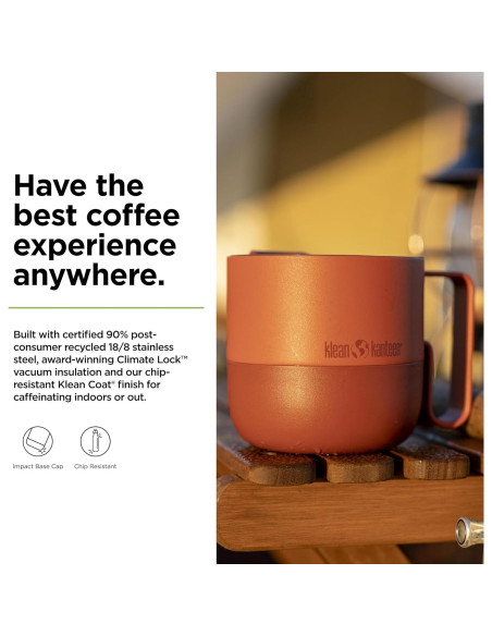 Taza Aislada Klean Kanteen Rise 414 ml Acero Inoxidable Esmalte Otoñal