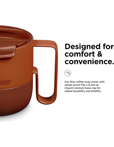 Taza Aislada Klean Kanteen Rise 414 ml Acero Inoxidable Esmalte Otoñal