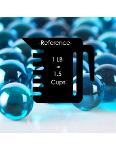 Llenadores de Jarrones de Vidrio CYS EXCEL Azul Claro 1,36 kg 2