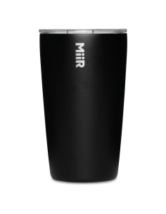 Vaso Aislado MiiR 355ml Acero Inoxidable Negro con Tapa