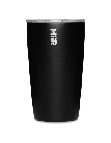 Vaso Aislado MiiR 355ml Acero Inoxidable Negro con Tapa