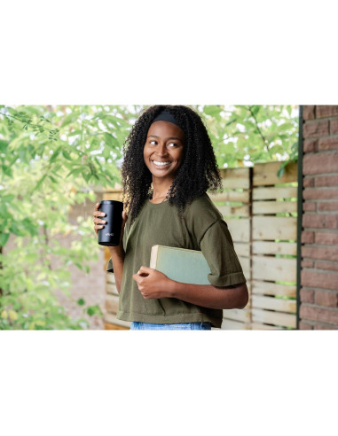 Taza de Viaje Ello Jones Acero Inoxidable 311ml Negra