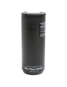 Taza de Acero Inoxidable Starbucks 12 oz Negra Aislada