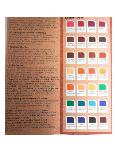 Tinte para Cuero Fiebing's 4oz - Variedad 28 Colores