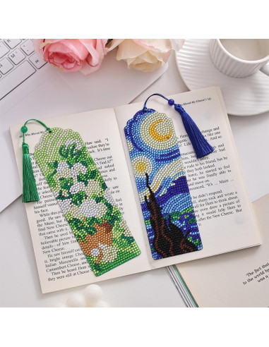 4 Marcadores de Diamante Van Gogh y Monet - Arte DIY