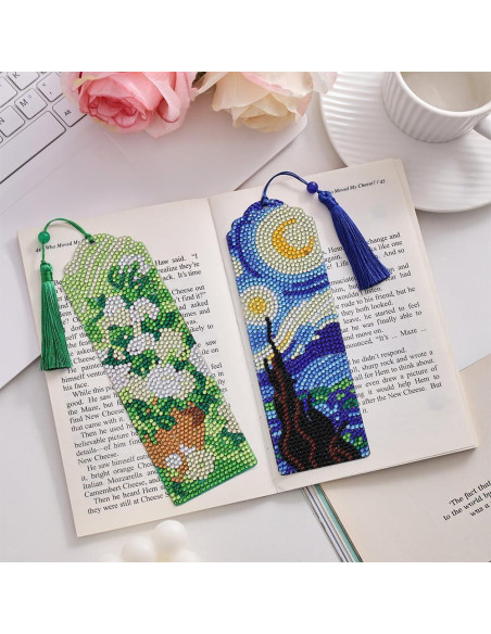 4 Marcadores de Diamante Van Gogh y Monet - Arte DIY