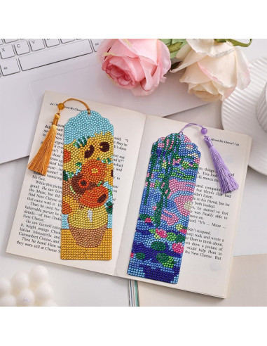 4 Marcadores de Diamante Van Gogh y Monet - Arte DIY