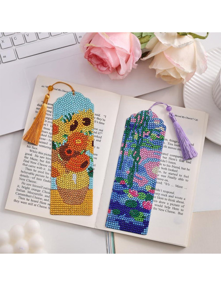 4 Marcadores de Diamante Van Gogh y Monet - Arte DIY