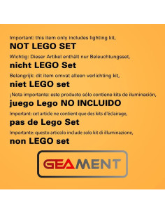 Kit de Luz LED GEAMENT para Lego 71040 Castillo Disney 2
