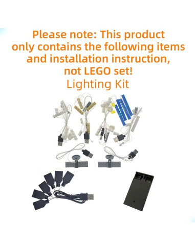 Kit de Luz LED GEAMENT para Lego 71040 Castillo Disney