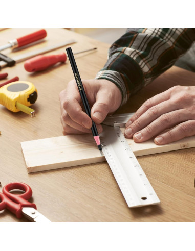 Lápices de Marcado Sabary 24 Pcs Cera Negro y Blanco 16.5 cm