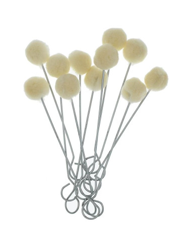 50 Piezas Cepillos de Bola de Lana YOKIND para Teñir y Manualidades