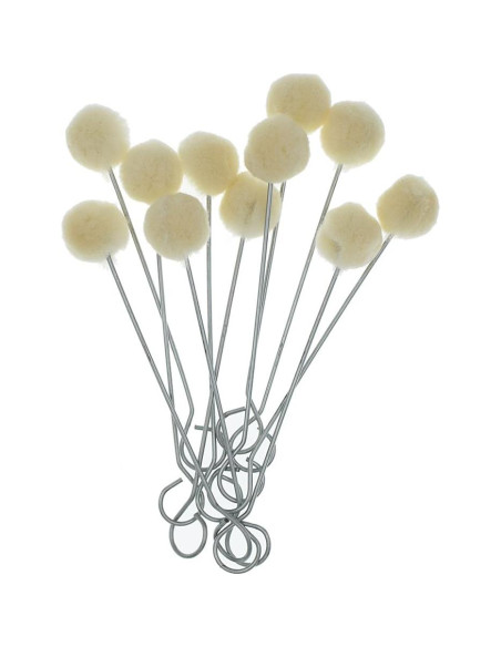 50 Piezas Cepillos de Bola de Lana YOKIND para Teñir y Manualidades