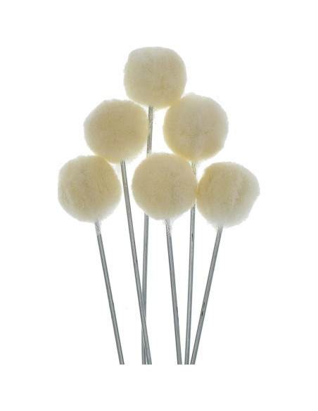 50 Piezas Cepillos de Bola de Lana YOKIND para Teñir y Manualidades