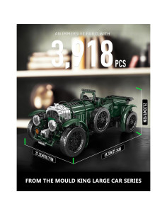 Mould King 13191 Coche Vintage Bloques de Construcción 3918 Pzs 2