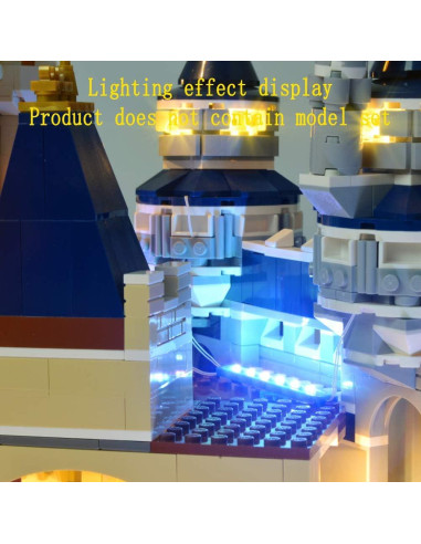 Kit de Luz LED GEAMENT para Lego 71040 Castillo Disney