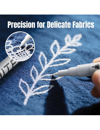 Marcador de Tela Blanco Gain-Art 0.7mm - Paquete de 2