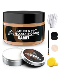 Bálsamo de Recoloración de Cuero FORTIVO - Marrón Claro, 280g