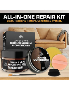 Bálsamo de Recoloración de Cuero FORTIVO - Marrón Claro, 280g 2