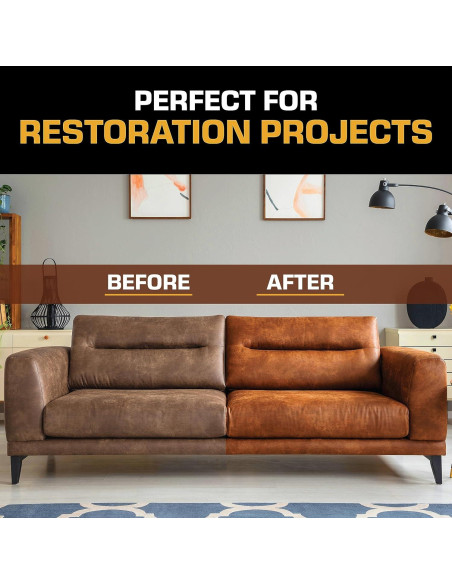 Bálsamo de Recoloración de Cuero FORTIVO - Marrón Claro, 280g