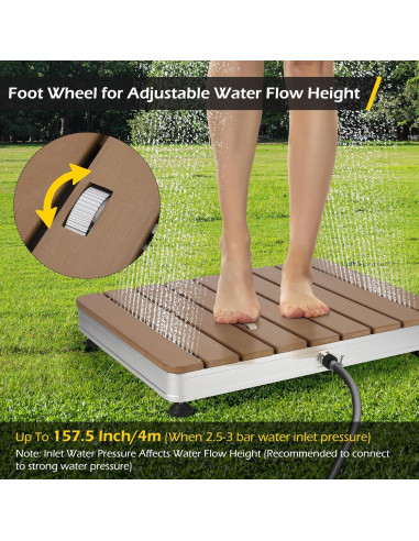 Ducha Exterior Portátil Dyna-Living 400 cm Ajustable