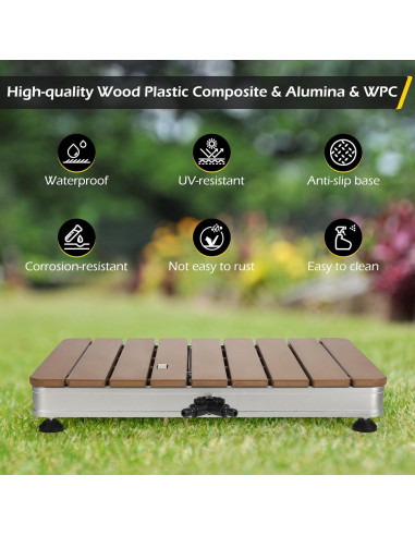 Ducha Exterior Portátil Dyna-Living 400 cm Ajustable