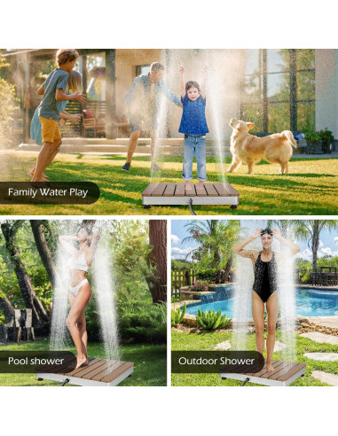 Ducha Exterior Portátil Dyna-Living 400 cm Ajustable