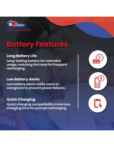 Dispositivo de Alerta Médica Home&Wellness - Sin Detección de Caídas - Batería de Larga Duración