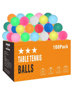 Pelotas de Ping Pong Meizhouer 100 Piezas Coloridas