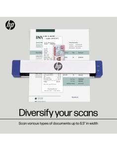 Escáner de Documentos HPPS100 USB Portátil 15ppm 1200dpi 2