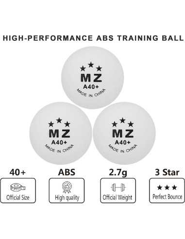 Pelotas de Ping Pong Meizhouer 50 Unidades Coloridas