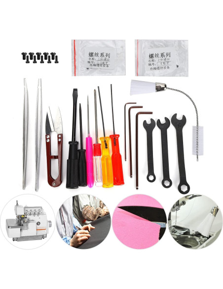 Kit de Herramientas para Máquina de Coser Overlock - 15 Piezas
