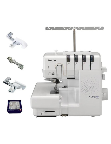 Máquina de Coser Overlock Brother AIRFLOW 3000 con Hilo