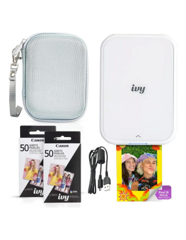 Impresora de Fotos Mini Canon IVY 2 - ZINK Adhesiva 110 Hojas