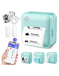 Impresora de Etiquetas Térmica VFU Mini Bluetooth Verde