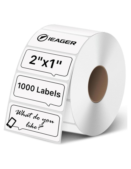 Etiquetas Térmicas iEager 50x25mm Blancas 1000/Rollo