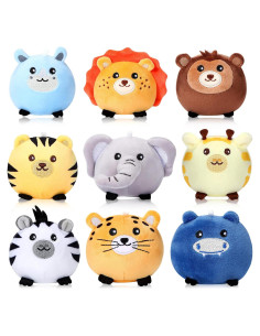 Skylety 9 Mini Animales de Peluche 8 cm para Regalos