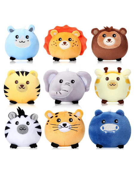 Skylety 9 Mini Animales de Peluche 8 cm para Regalos